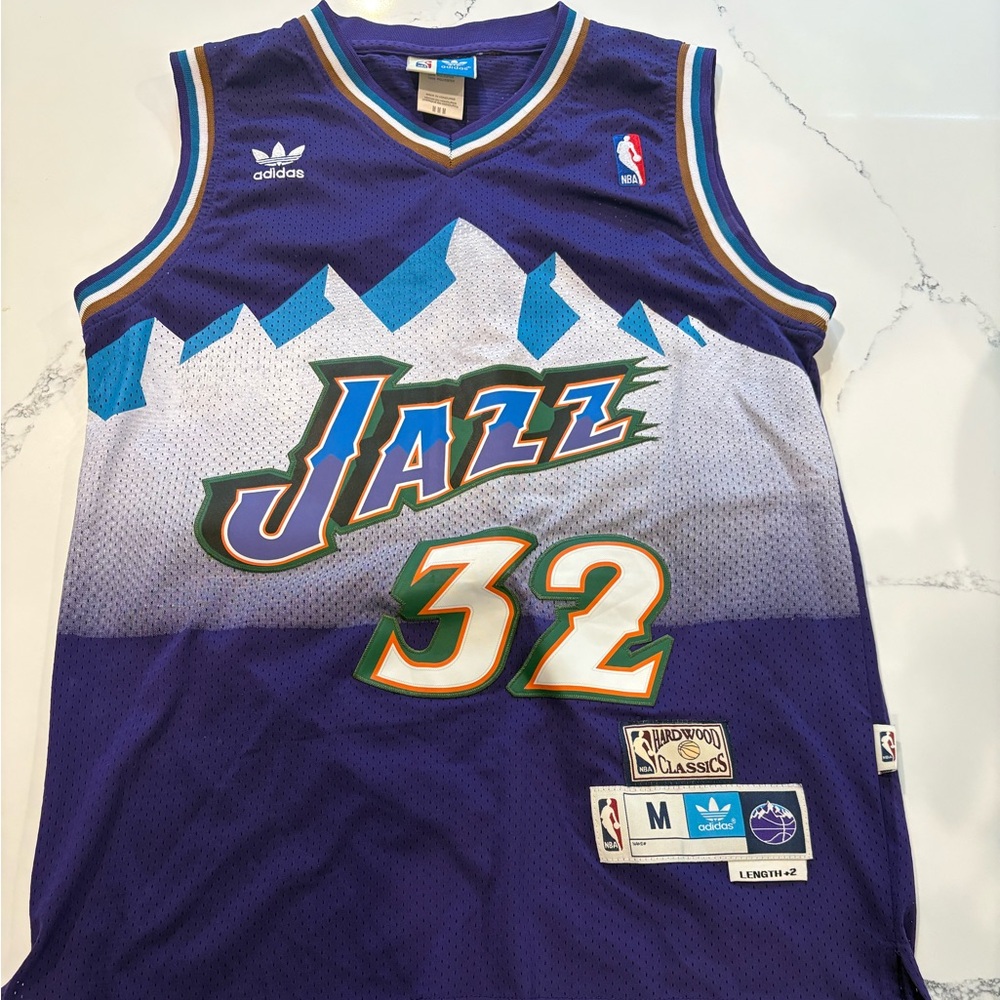 Men's Purple Malone Jazz Basketball Jersey